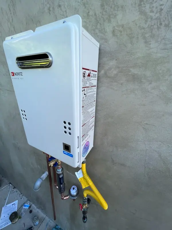Tankless water heater installation for Fairfax Farms homes